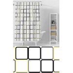 Waterproof Shower Curtain With Hooks