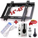 Power King 4 Way Extension + Free Wall mount & P47 Headphone 