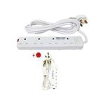 Powermax Power King 4 Way Extension Cable + FREE 3 Way Extension Cable