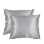 2PCS Satin bed pillow cases