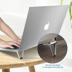 product_image_name-Generic-Shield Type Laptop Stand - 1 Pair - Silver/Black-6