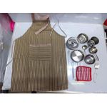 product_image_name-Generic-Silver Aluminium Kitchen Play Set Kids Kitchen Utensils - Silver-1