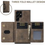 product_image_name-Generic-Samsung S22 Ultra Brown DG.MING Premium Leather Trifold Wallet and Magnetic Detachable Case – Secure and Elegant-2
