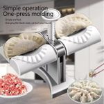 product_image_name-Generic-Automatic Dumpling/SAMOSA Machine Double Head Press Quick Manual, Automatic Dumpling Maker Mold, Dumpling Maker Machine Household Double Head Empanada Maker Press Convenient Dumpling Tool,Making Dumplings Quickly,Wrap Two At A Time-5