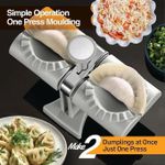 product_image_name-Generic-Automatic Dumpling/SAMOSA Machine Double Head Press Quick Manual, Automatic Dumpling Maker Mold, Dumpling Maker Machine Household Double Head Empanada Maker Press Convenient Dumpling Tool,Making Dumplings Quickly,Wrap Two At A Time-7