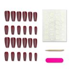 product_image_name-Fashion-Red cat-eye sweet and cool solid color false nails-5
