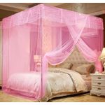 Pink mosquito net 