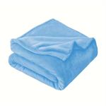 product_image_name-Generic-Fleece blanket for couch monochromatic flush, lightweightghy throw blanket _light blue -2