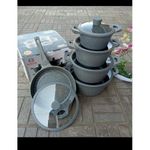 Bosch 11 pc silicone rubber granite cook ware set