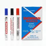 product_image_name-Snow Man-Permanent Marker 12pcs Assorted-blue,back &red-1