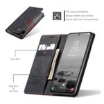 product_image_name-Generic-Tecno Spark 40 Pro Retro Flip Wallet Suede Leather Cover Case, All-Round Protective Phone Case with Card Holder and Foldable Stand, Black-3