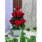 product_image_name-Decor-Nordic Table Top Artificial flowers rose- red-5