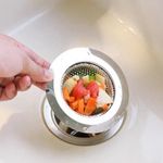 product_image_name-Generic-Stainless Steel Large Sink Strainer Waste Stopper/Anti-Clog-2