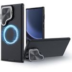 product_image_name-Generic-Nilkin Galaxy S24 Ultra Magnetic Case with Kickstand,CamShield Prop S24 Ultra 5G Case with Camera Cover,Compatible with Magsafe 6.8 inch (Black)-1