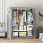 product_image_name-Generic-Classy 3 Column Mobile Steel Wardrobe Closet(Grey)-2