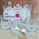 short pineapple/wine juices glass-6pcs