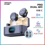 product_image_name-Generic-Buy now Type C Dual Wireless Noice CAncelation  Microphone Button Magnetic Microphone With Large Capacity Long Endurance Professional ENC Wireless Microphone IPHONE 15 16 17-1