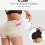 product_image_name-Generic-Padded Butt Booster Body Shaper Butt Lifter Panty Smoothing Brief, Bodysuit Tummy Control Butt Lifting Shapewear Shorts for Women-3