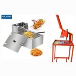 product_image_name-Generic-Electric Single Deep Fryer with Commercial Chips Cutter-2