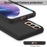 product_image_name-Generic-Shockproof silicone Case Microfiber Lining cover for samsung Galaxy S21-4