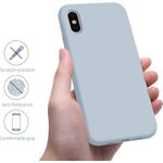 product_image_name-Generic-Slim Fit, Anti-Scratch and Shockproof Silicone Case for Apple IPHONE X - GRAY-4