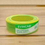 Evin Safe Yellow Green 2.5mm Single Core Solid Copper Wire Low Smoke PVC Indoor Wiring Cable