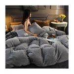 Velvet Duvet Set,  7*8 Size, Has 2 Pillow Cases 1 Fleece Bedsheet, Velvet Duvet