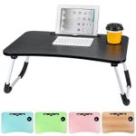 product_image_name-Generic-Multi-purpose Foldable Portable Laptop Desk Study Table With Tablet Slot And Drink Slot-2