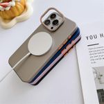 product_image_name-Generic-Magnetic Stand Luxury Phone Case with MagSafe Magnetic Ring, Hybrid Protection, and Elegant Slim Fit for iPhone 14 Pro - Dark Brown-6