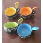 Ceramic CLASSIC 1 Pcs Ceramic. soup bowl + ceramic. spoon