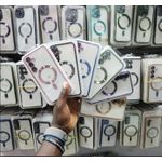 Purple Transparent MagSafe Case for iPhone 15 – Slim Shockproof TPU, Magnetic Ring