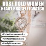 product_image_name-Fashion-Women's Rhinestone Watch & Heart Bracelet Set – Elegant Rose Gold - WATCHES FOR LADIES WATCHES FOR WOMEN-6