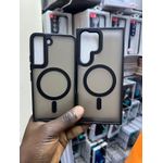 Samsung S23 Matte Clear MagFace Magnetic Case, Anti-Yellow Slim MagSafe Compatible Protective Phone Cover