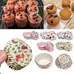 product_image_name-Kitchen Cook-50PCS PACK Disposable cupcake paper insert-1