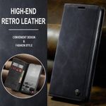 product_image_name-Generic-Samsung Galaxy S23 Ultra Retro Flip Wallet Suede Leather Cover Case, All-Round Protective Phone Case with Card Holder and Foldable Stand, Black-1