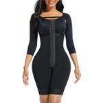 product_image_name-Fashion-Triple-Layered Full Body Compression Shaper – Black, Removable Bra Section, Sizes Small to 3XL, KSh 5999-7