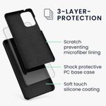 product_image_name-Generic-Samsung Galaxy A73 5G Fur-Lined Silicone Back Protective Phone Case Cover-2