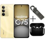 Realme C75, 6.74", 256GB ROM + 8GB RAM (Dual SIM), 6000mAh - Gold + Free Gifts