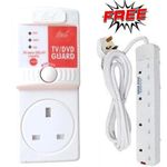 TV GUARD AND FREE 4 WAY EXTENSION CABLE 