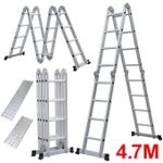 product_image_name-Generic-4.7M FOLDING 4 X 4 ALUMINIUM MULTI PURPOSE LADDER-2
