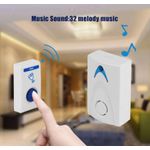 Wireless Chime Doorbell – Battery & AC Powered with 36 Tune Songs