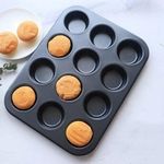 product_image_name-Generic-Non Stick Cupcake Baking Tin With 12 Holes-1