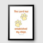 WaKi The Lord Has Established My Steps Black Frame A4