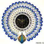   Peacock Wall Clock-blue
