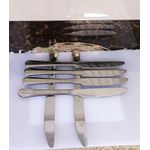 6 Pcs Heavy Gauge Stainless Steel Butter Knives – Durable Cutlery Set