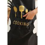 product_image_name-Generic-Women Kitchen Apron with Hand Wipe Pockets,Big Pocket,Hand-wiping, Waterproof for Cooking Baking-6