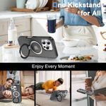 product_image_name-Generic-Matte Clear Magnetic Case with Free Camera Lens Protector for iPhone 15 Pro – MagSafe Compatible - Black-7