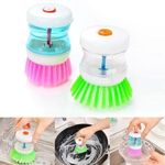 product_image_name-Generic-Dish wash brush with auto soap press -4