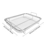 product_image_name-Generic-Rectangular Stainless Steel Air Fryer Basket – Oven-Safe Frying Accessory-4