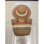 China Image   Summer Straw Woven Beach Bag & Hat Set